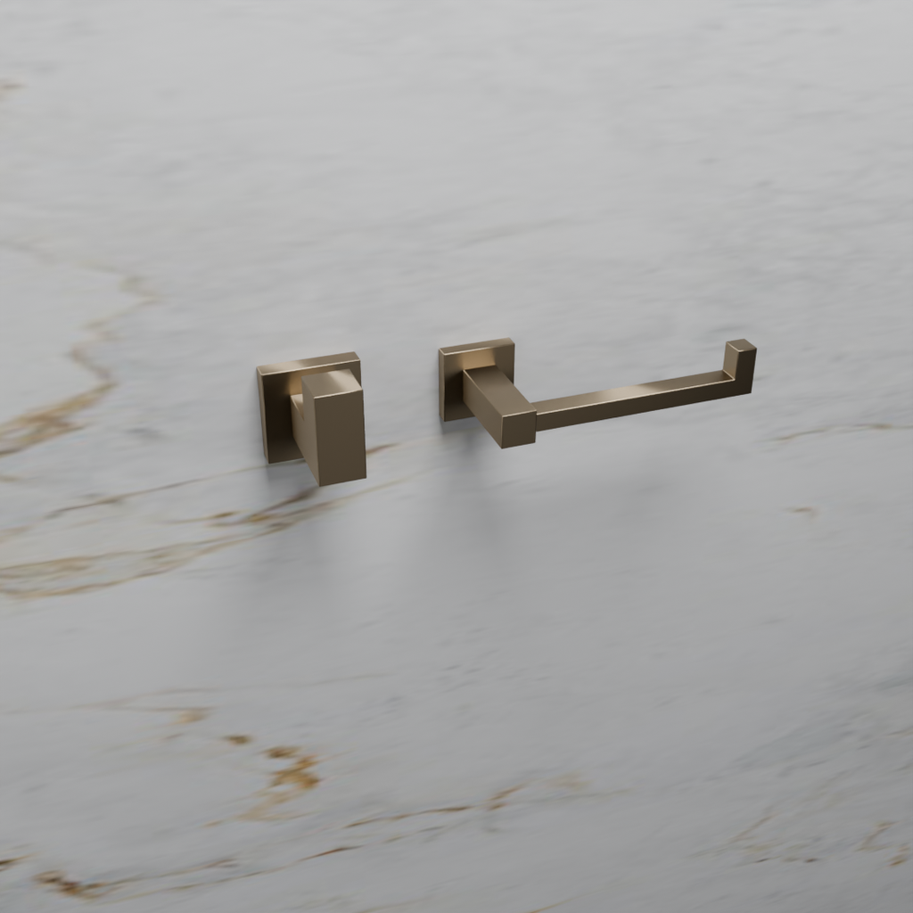 Kit Acessórios Corten (Papeleira e Toalheiro de Rosto) 