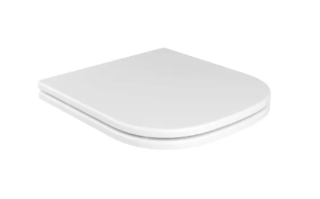 Assento Deca Quadra Poliéster com Slow Close Branco AP217.17