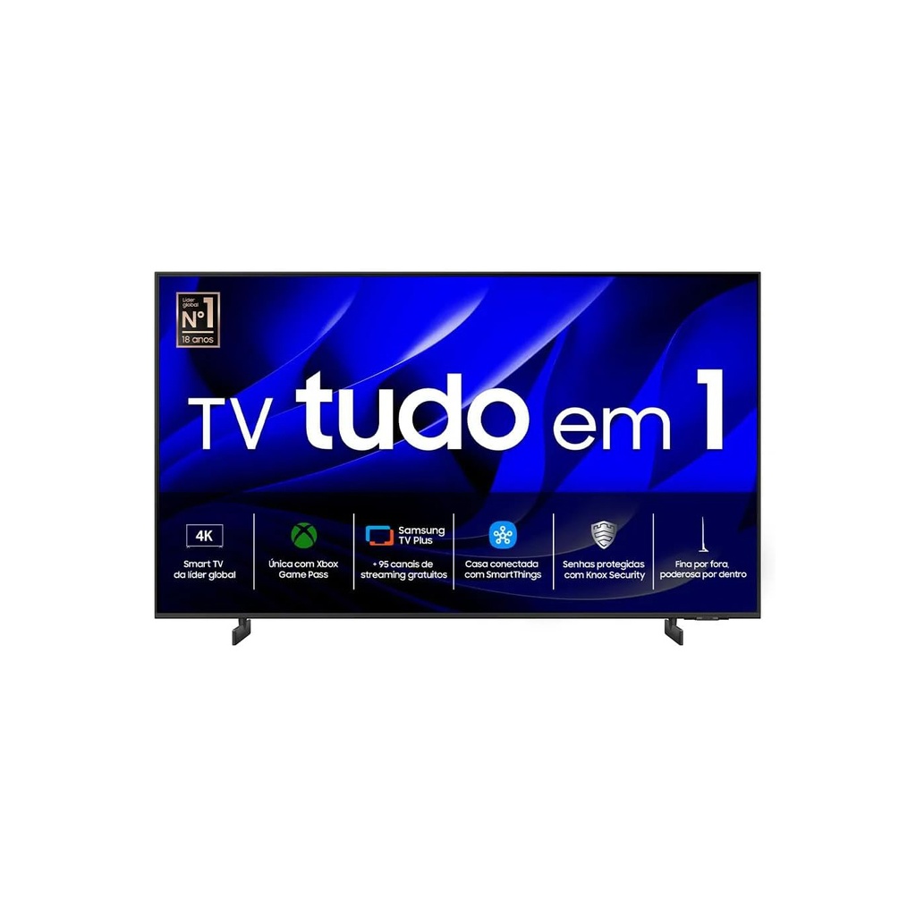 Smart TV Samsung Crystal UHD 4K 55" Polegadas 55DU8000 com Painel Dynamic Crystal Color, Design AirSlim e Alexa bui