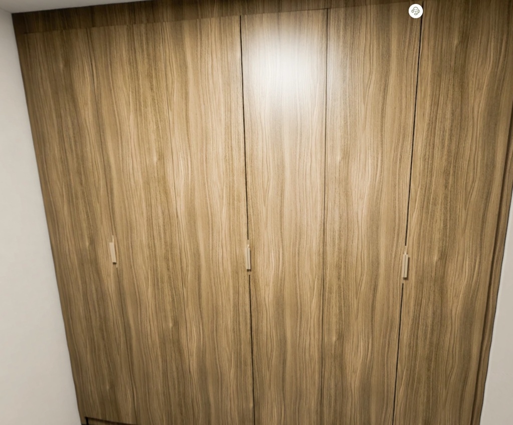 Armário Quarto Porta Giro - cor Freijó (Imangai Geribá - Apt 05 / Quarto 1)