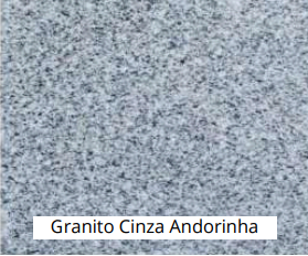 Granito Cinza Andorinha - Trecho Tanque - 0,50 x 0,80m - Tanque de Inox 0,50 x 0,40 Tramontina -  Metal de parede - Padrão  