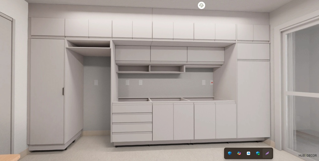 Armário Cozinha Premium Branco diamante Sem Eletros (Imangai Geribá - Apt 01,2,7,8 / Sala) 