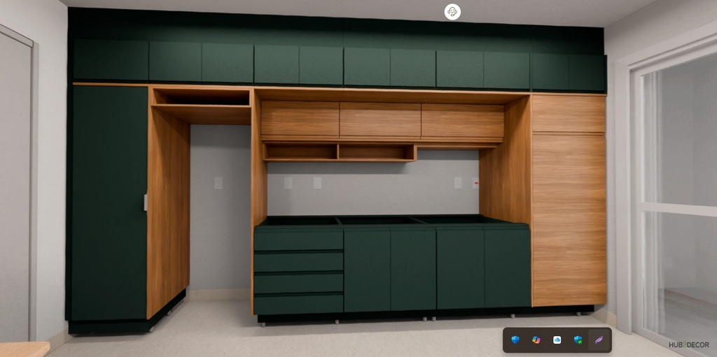 Armário Cozinha Premium Floresta e Freijó Sem Eletros (Imangai Geribá - Apt 01,2,7,8 / Sala)   