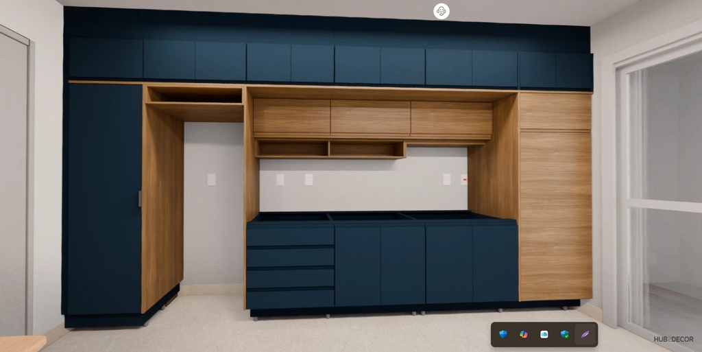 Armário Cozinha Premium Mediterrâneo e Freijó Sem Eletros (Imangai Geribá - Apt 01,2,7,8 / Sala)    