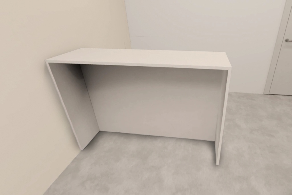 Bancada de Centro - Branco Diamante (Imangai Geribá Apt 3,4,6 / Sala)