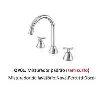 Cuba Retangular + Torneira Padrão