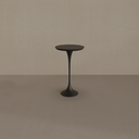 Mesa Lateral Saarinen 30cm Tampo Laca Preta Base Preta - altura 51cm