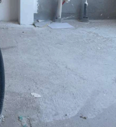 Preparação de contrapiso para futura instalação de porcelanato 