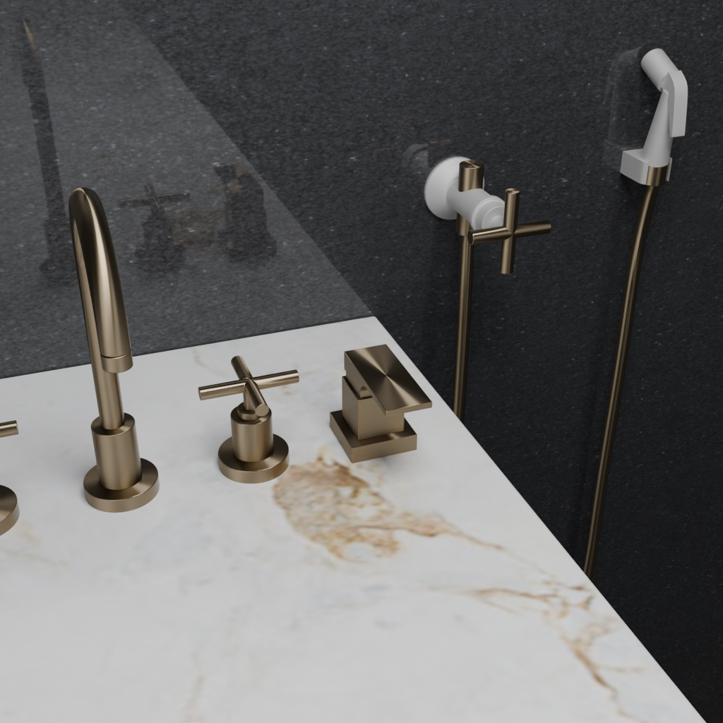 Kit Metais conceito Brisa => Deca Corten (Piemonte Banheiro)