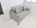 Sofá Viena 1,60 - Tecido Boucle Off White 3536