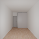 Armário Quarto Solteiro 2 Portas  de Correr Cinza Cobalto (Sudoeste / Bias Fortes - Apt 07 11)