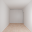 Armário Quarto Casal 3 Portas de Correr Cinza Cobalto (Sudoeste / Bias Fortes - Apt 07 11)