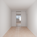 Armário Quarto Casal 2 Portas de Correr 1 Espelho Cinza Cobalto (Sudoeste / Bias Fortes - Apt 07 11)