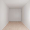 Armário Quarto Casal 4 Portas de Giro Cinza Cobalto (Sudoeste / Bias Fortes - Apt 07 11)