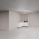 Armário Cozinha Inferior sem Nicho para Lava e Seca Branco Tx (Sudoeste / Bias Fortes - Apt 09)