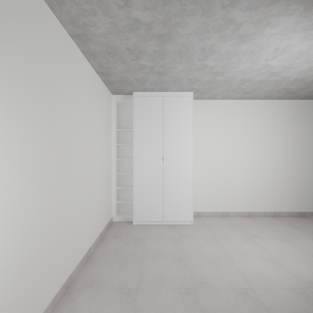 Armário Quarto 2 Portas de Giro Branco Tx (Sudoeste / Bias Fortes - Apt 09)