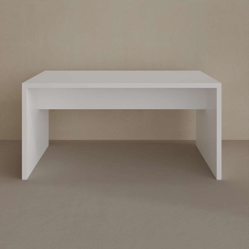 Mesa de Jantar 155x78 cm Cor Branco Tx (Sudoeste / Bias Fortes - Apt 09)