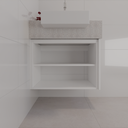 Armário de Banheiro Nicho Branco Tx (Sudoeste / Bias Fortes - Apt 09)