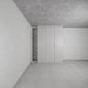 Armário Quarto 3 Portas de Giro Cinza Cobalto (Sudoeste / Bias Fortes - Apt 09)