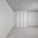 Armário Quarto 3 Portas de Correr Branco Tx (Sudoeste / Bias Fortes - Apt 09)