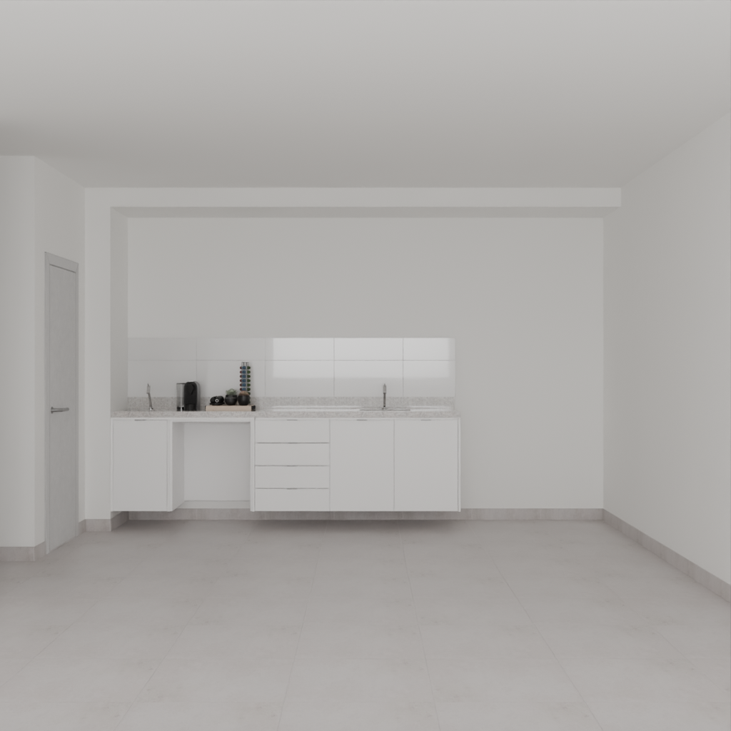 Armário Cozinha Inferior Branco Tx (Sudoeste / Bias Fortes - Apt 07 11)