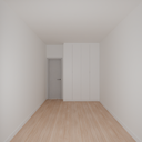 Armário Quarto Solteiro 4 Portas de Giro Branco Tx (Sudoeste / Bias Fortes - Apt 07 11)