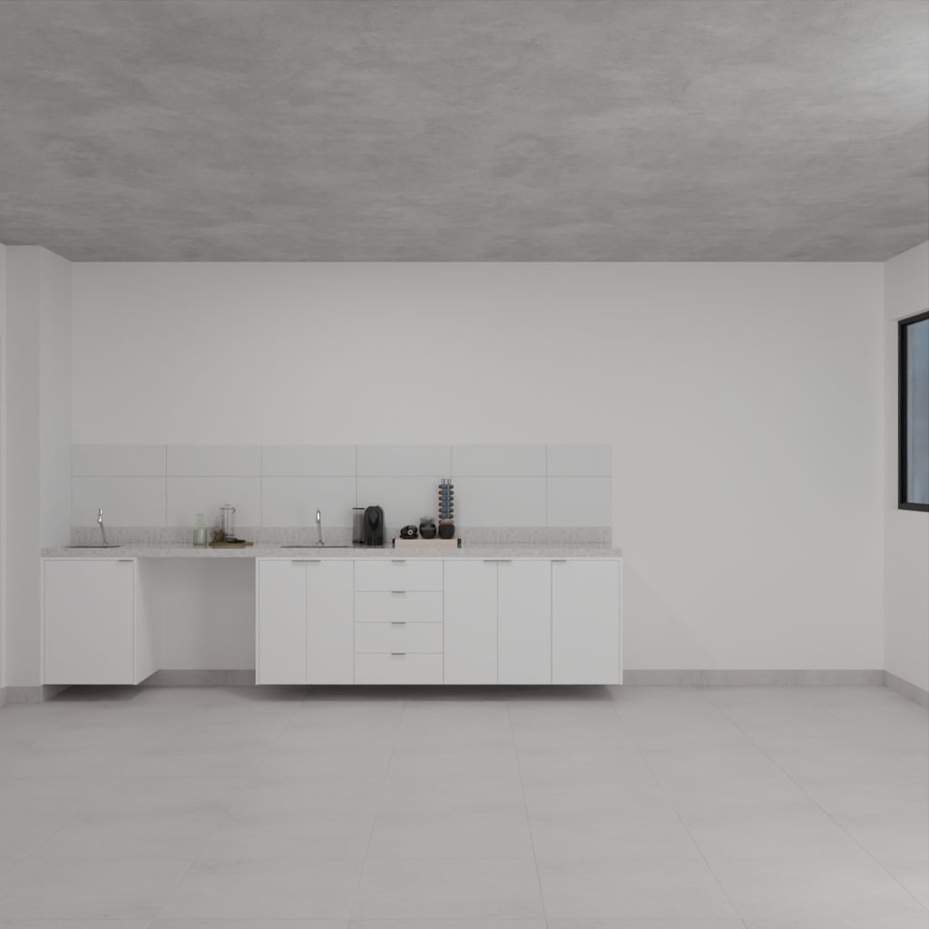 Armário Cozinha Inferior Branco Tx (Sudoeste / Bias Fortes – Apt 01 02 05 06)