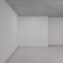 Armário Quarto 4 Portas de Giro Branco Tx (Sudoeste / Bias Fortes - Apt 01 02 05 06)