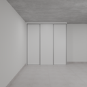 Armário Quarto 3 Portas de Correr Branco Tx (Sudoeste / Bias Fortes - Apt 01 02 05 06)