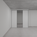 Armário Quarto Porta de Correr 1 Espelho Branco Tx (Sudoeste / Bias Fortes - Apt 01 02 05 06)