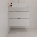 Armário de Banheiro Gaveteiro Cinza Cobalto (Sudoeste / Bias Fortes - Apt 01 02 05 06)