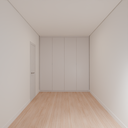 Armário Quarto Casal Porta de Giro Cinza Cobalto (Sudoeste / Bias Fortes - Apt 08 10)
