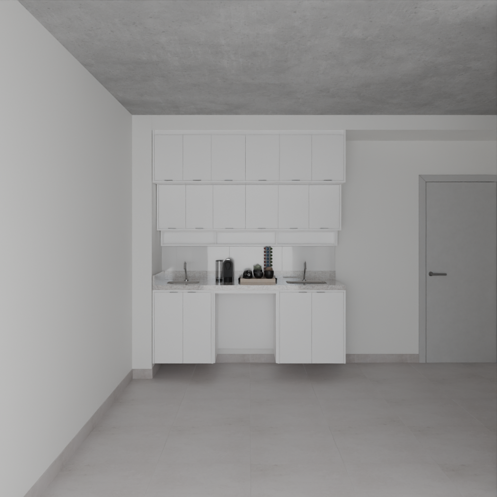 Armário Cozinha Branco Tx (Sudoeste / Bias Fortes – Apt 03 04)