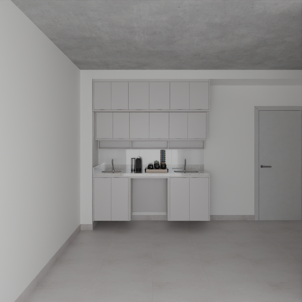 Armário Cozinha Cinza Cobalto (Sudoeste / Bias Fortes – Apt 03 04)