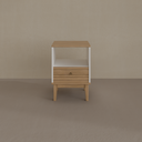 Mesa de Cabeceira Bento Mel e Off White MB1041
