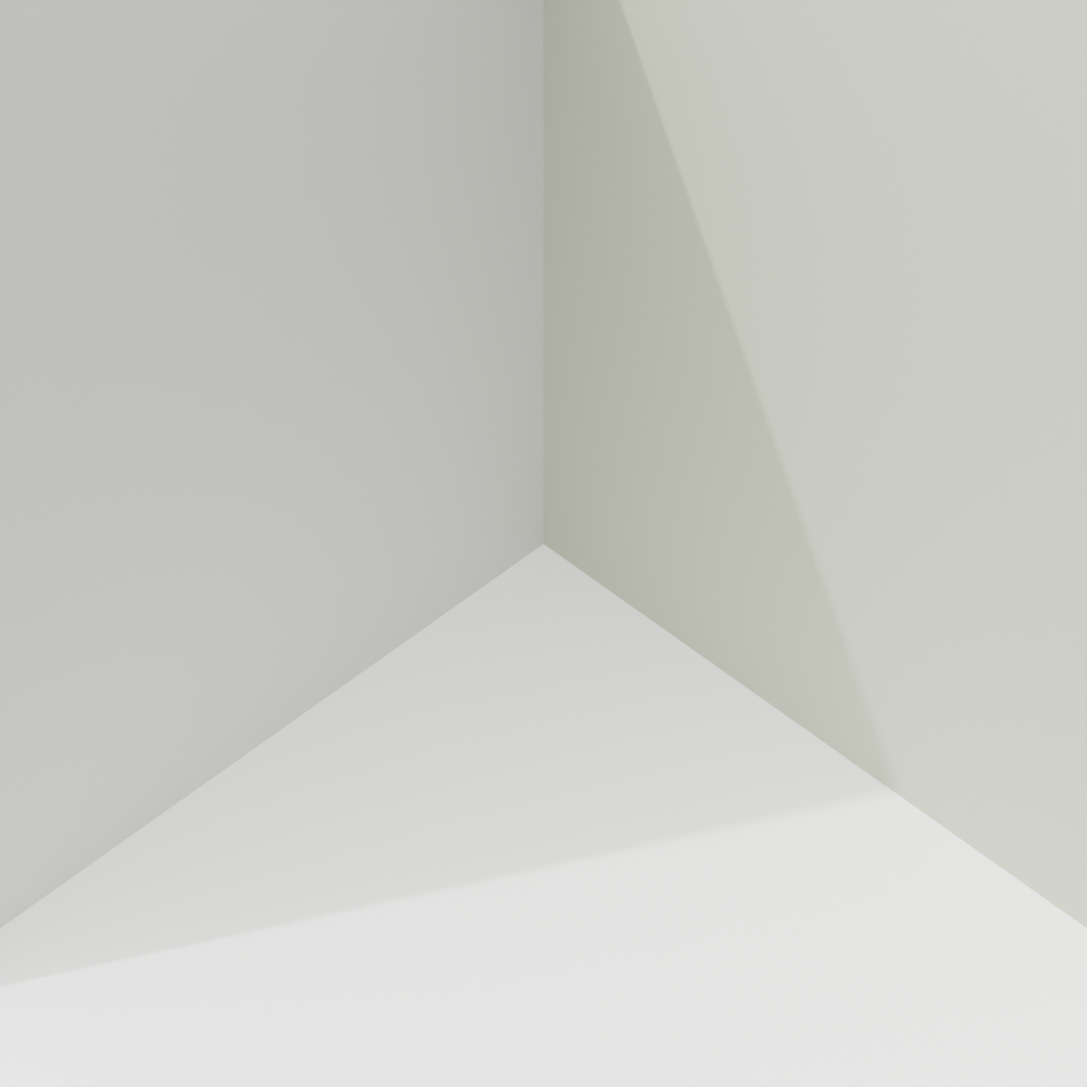 Pintura Quarto Solteiro Cinza Elefante e Verde Chafariz da Praça (Sudoeste / Bias Fortes - Apt 07 11)