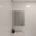 Armário de Banheiro Suite Aéreo Branco TX (Sudoeste / Bias Fortes - Apt 03 04)