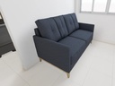 Sofá Carlo 1,60 - Tecido Linho Azul Jeans 3011