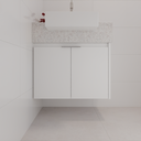 Armário de Banheiro Suite Porta de Giro Branco Tx (Sudoeste / Bias Fortes - Apt 03 04)