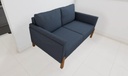 Sofá Arthur 1,60m - Tecido Linho Azul Jeans 3011