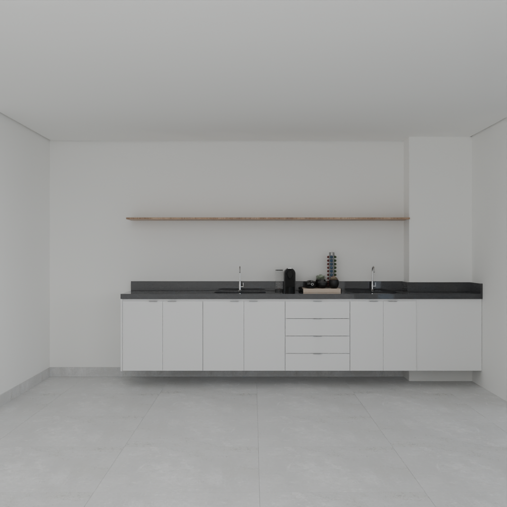 Armário Cozinha Inferior Branco Tx (Sudoeste / Vale do Sereno – Apt 01 04 05 06 09 10)