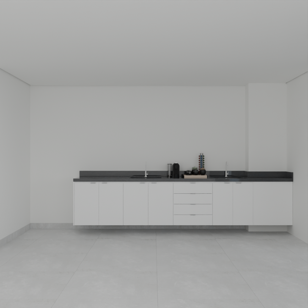 Armário Cozinha Inferior Branco Tx (Sudoeste / Vale do Sereno – Apt 01 04 05 06 09 10)