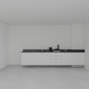 Armário Cozinha Inferior Branco Tx (Sudoeste / Vale do Sereno – Apt 01 04 05 06 09 10)