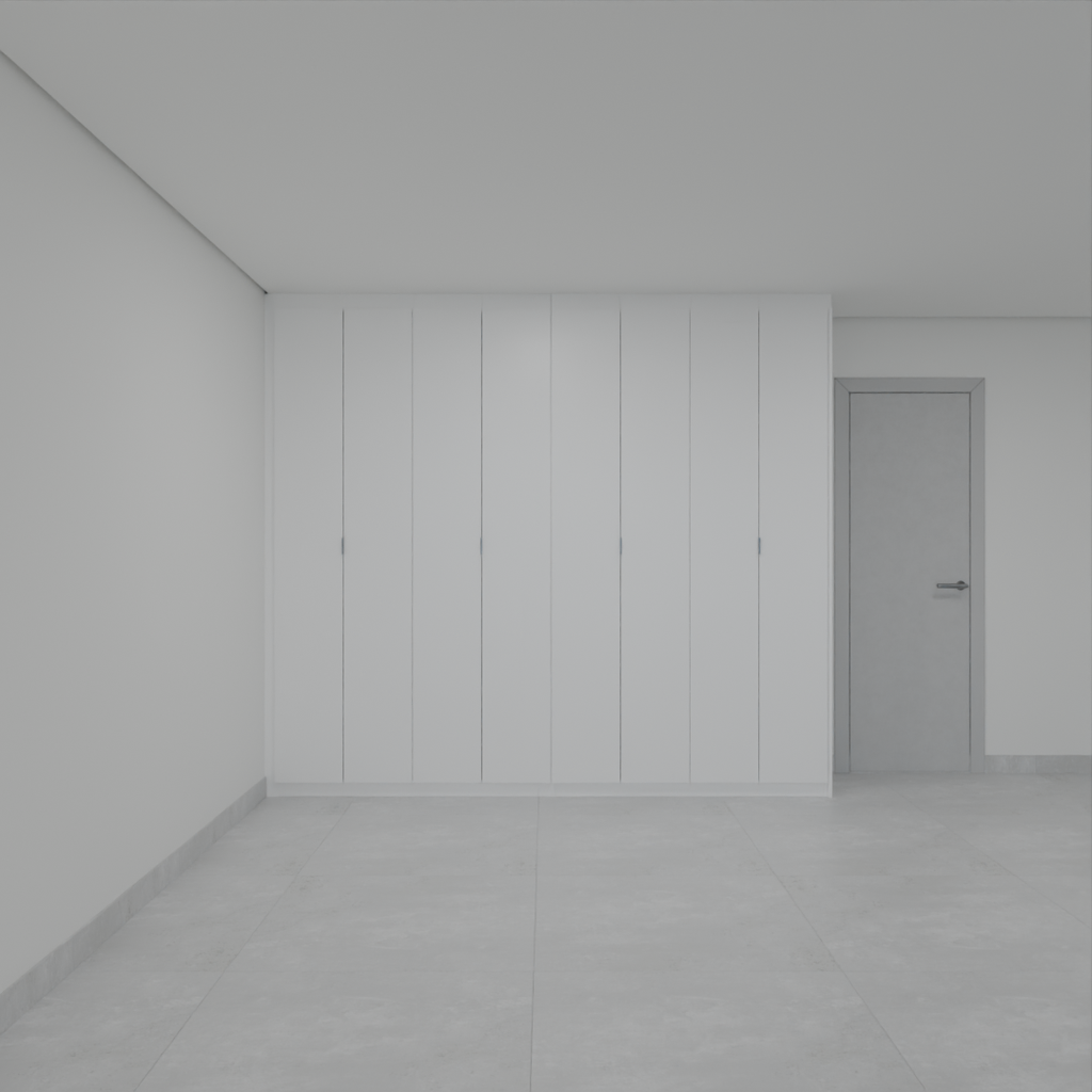 Armário Quarto 8 Portas de Giro Branco Tx (Sudoeste / Vale do Sereno – Apt 01 04 05 06 09 10)