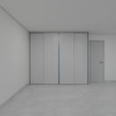 Armário Quarto 4 Portas de Correr Cinza Cobalto (Sudoeste / Vale do Sereno – Apt 01 04 05 06 09 10)