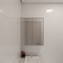Armário Banheiro Aéreo Cinza Cobalto (Sudoeste / Vale do Sereno – Apt 01 04 05 06 09 10)
