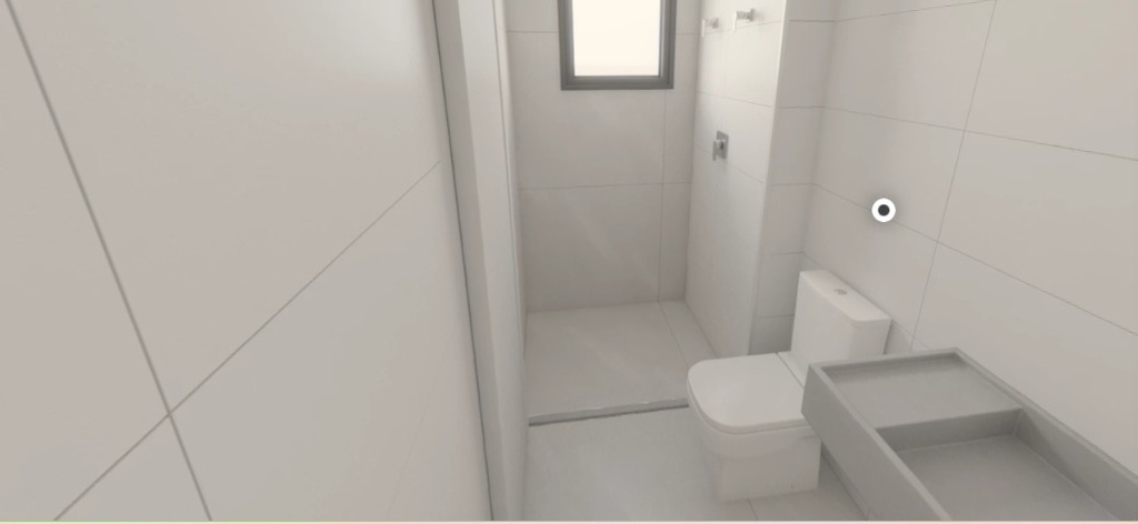 PADRÃO CONSTRUTORA: Piso Porcelanato Ms. Barcelona Cristal +  Revestimento de Parede Eliane Forma acetinado retificado  32,5X 59cm branco (Banho Suíte 2) Tipo I