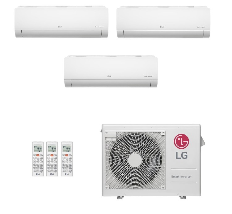 Condicionador de Ar LG Multisplit Frio (1x9.000 BTUs + 1x12.000 BTUs + 1x18.000 BTUs + Condensadora 36.000 BUTs) Inverter Instalado