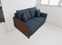 Sofá Gales 1,6 - Tecido Linho Azul Jeans 3011