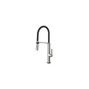 Monocomando Doc Tech Inox Escovado Mangueira Preta Docol Torneira Cozinha